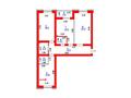 3-комнатная квартира · 99.52 м², Туран — 77 за 65 млн ₸ в Астане, Есильский р-н — фото 3
