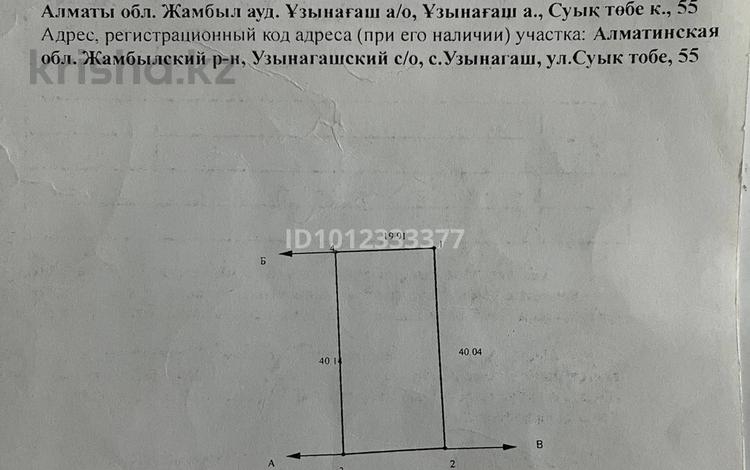 Участок · 8 соток, Суық тобе 55 за 7 млн ₸ в Узынагаш — фото 2
