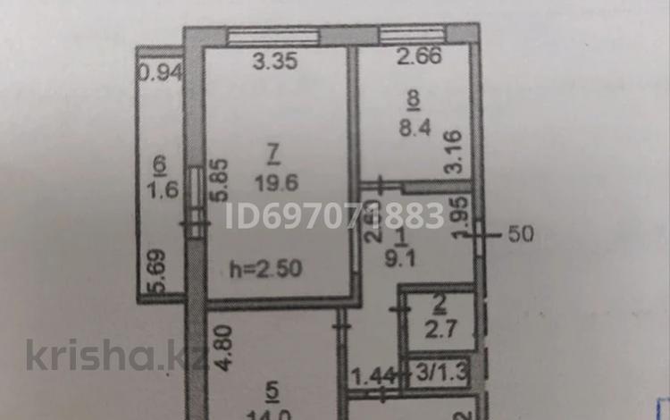 3-бөлмелі пәтер · 65.6 м² · 5/5 қабат, Бородина 142 — Напротив Мир сантехники, бағасы: 25.6 млн ₸ в Костанае — фото 2