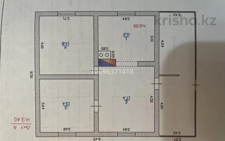 Отдельный дом · 3 комнаты · 56.8 м² · 9.25 сот., Гамарника 7а — Шахворостова за 17 млн ₸ в Талдыкоргане — фото 2