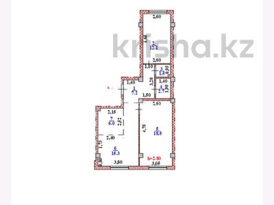 3-бөлмелі пәтер · 64 м² · 2/3 қабат, мкр Теректы, Устирт — ИПОТЕКА НАУРЫЗ, бағасы: 38 млн ₸ в Алматы, Алатауский р-н