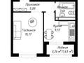 1-бөлмелі пәтер · 34.2 м² · 7/9 қабат, Ахмет Байтурсынулы 14а, бағасы: 22.3 млн ₸ в Астане, Сарайшык р-н — фото 19