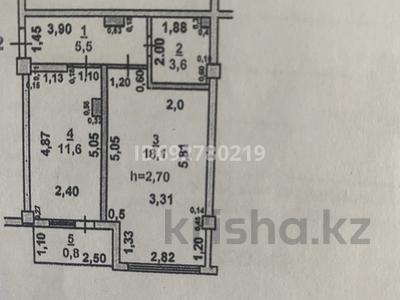 1-комнатная квартира, 39.6 м², 3/5 этаж, Улы дала 1033 за 13.5 млн 〒 в Таразе