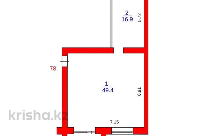 2-бөлмелі пәтер · 70 м² · 6/9 қабат, мкр Юго-Восток, Таттимбета 40, 40/1, 41, 42, бағасы: 27 млн ₸ в Караганде, Казыбек би р-н — фото 2