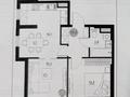 2-комнатная квартира · 52.2 м² · 8/9 этаж, мкр Шымсити, ул. 189 квартал 241А за 28 млн ₸ в Шымкенте, Абайский р-н