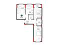 3-бөлмелі пәтер · 88.5 м², Нура ауданы, бағасы: ~ 38 млн ₸ в Астане, Нура р-н — фото 3