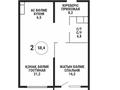 2-комнатная квартира · 58.4 м² · 2/9 этаж, Каныша Сатпаева 90а/1 за 52 млн ₸ в Алматы, Бостандыкский р-н — фото 3