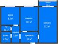 2-бөлмелі пәтер · 50.2 м² · 6/6 қабат, 7-й Микрорайон 6, бағасы: 20.9 млн ₸ в Костанае — фото 2