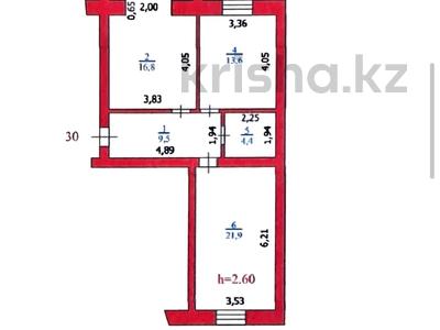 2-комнатная квартира, 72 м², 4/4 этаж, Кызылжарская за 17 млн 〒 в Мичуринское