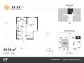 1-комнатная квартира · 38.95 м² · 7/12 этаж, ул. Фадеева, 38г 15 за 25 млн ₸ в Алматы, Алатауский р-н — фото 2