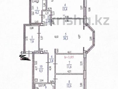 4-бөлмелі пәтер · 117 м² · 15/20 қабат, Самал-2 ш/а. 33а — Снегина, бағасы: 125 млн ₸ в Алматы, Медеуский р-н