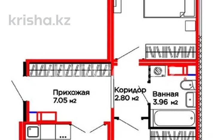 3-комнатная квартира · 63.5 м² · 12/17 этаж, Улы Дала 14 за 44.9 млн ₸ в Астане, Нура р-н — фото 2