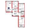 3-бөлмелі пәтер · 80.73 м², Аль-Фараби 46/21, бағасы: ~ 46 млн ₸ в Астане, Есильский р-н — фото 3