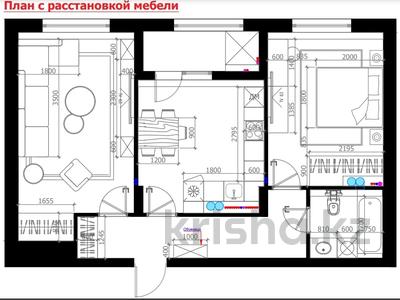 2-комнатная квартира, 64 м², 5/7 этаж, Туран 89 за 24.5 млн 〒 в Астане, Есильский р-н