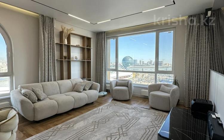 3-комнатная квартира · 78 м² · 13/20 этаж, ул. Турара Рыскулова 1Б за 101 млн ₸ в Астане, Есильский р-н — фото 2
