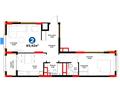2-бөлмелі пәтер · 65.42 м², Е-899 7, бағасы: ~ 59.2 млн ₸ в Астане, Нура р-н — фото 3