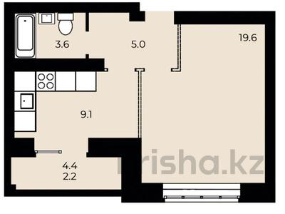 1-комнатная квартира · 39.47 м² · 9/15 этаж, 33 северная 46 за ~ 38.6 млн 〒 в Омске