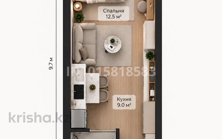 1-комнатная квартира · 29 м² · 5/5 этаж, мкр 20-й 16 за ~ 20.2 млн ₸ в Алматы, Алатауский р-н — фото 2