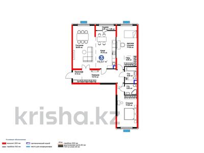 3-комнатная квартира, 115.67 м², 13/16 этаж, Нурсултана Назарбаева за ~ 57.7 млн 〒 в Шымкенте