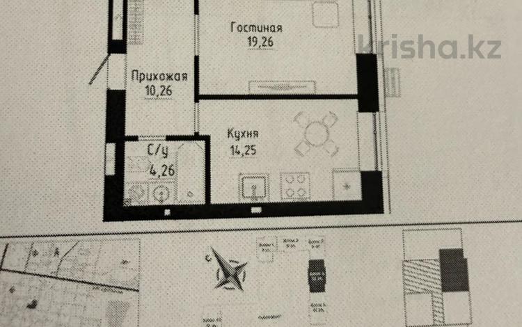 2-комнатная квартира · 64 м² · 3/9 этаж, Культегин 3 за 34.9 млн ₸ в Астане, Есильский р-н — фото 2
