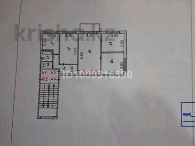 4-бөлмелі пәтер · 64 м² · 4/5 қабат, Ердена 189 — Ердена, бағасы: 20 млн ₸ в Сатпаев