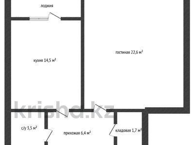 1-бөлмелі пәтер · 50.6 м² · 1/10 қабат, Алтын орда ш/а., бағасы: 17.8 млн ₸ в Актобе, мкр. Алтын орда