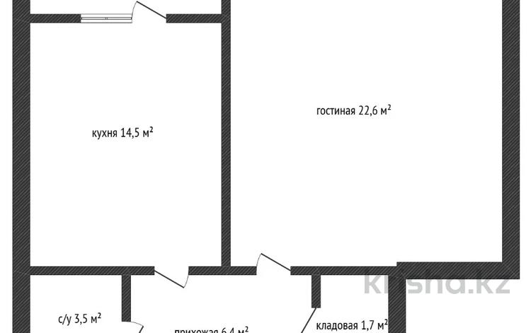 1-бөлмелі пәтер · 50.6 м² · 1/10 қабат, Алтын орда ш/а., бағасы: 17.8 млн ₸ в Актобе, мкр. Алтын орда — фото 3