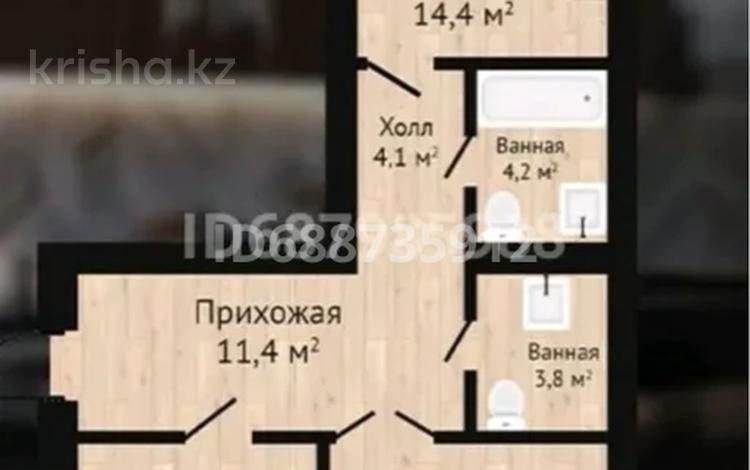 2-комнатная квартира · 82.5 м² · 5/10 этаж, мкр. Алтын орда, Мкр. Батыс-2 40 B — проспект Санкибай Батыра за 33 млн 〒 в Актобе — фото 2
