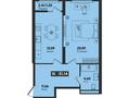 1-комнатная квартира · 51.14 м², квартал 189 уч. 266/1 за ~ 21.5 млн ₸ в Шымкенте — фото 3
