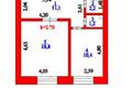 1-бөлмелі пәтер · 43.7 м² · 3/5 қабат, Кошкарбаева 80/1 — Шакарима Кудайбердыулы, бағасы: 21 млн ₸ в Астане, Алматы р-н — фото 14