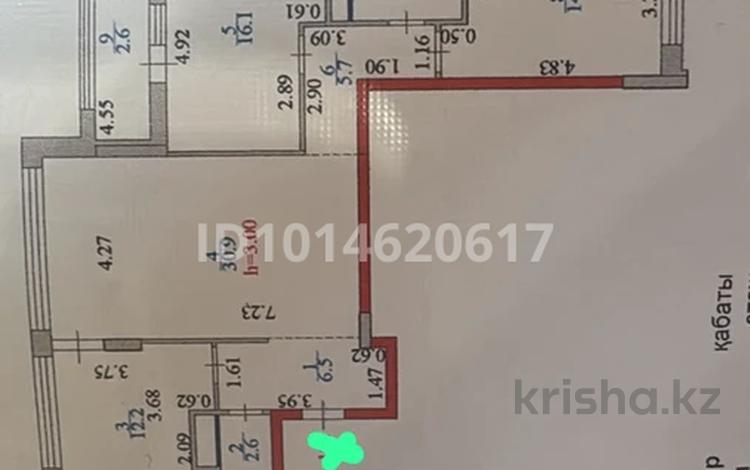 3-комнатная квартира · 98 м² · 6/6 этаж, Бокейхан 38 за 75 млн ₸ в Астане, Есильский р-н — фото 2