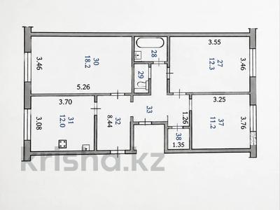 3-бөлмелі пәтер · 77 м² · 1/9 қабат, Жарокова Байкадамова 271 — Байкадамова, бағасы: 56 млн ₸ в Алматы, Бостандыкский р-н