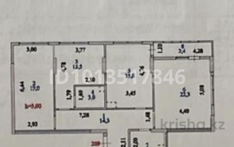 3-бөлмелі пәтер · 96 м² · 3/12 қабат, Ахмет Байтурсынулы 16/3, бағасы: 45 млн ₸ в Астане, Сарайшык р-н — фото 2