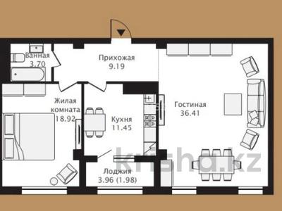 2-бөлмелі пәтер, 82 м², Улы Дала 58/1, бағасы: 45 млн 〒 в Астане, Есильский р-н