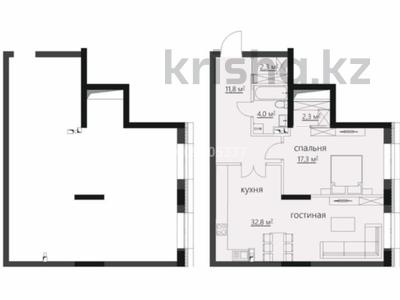 2-комнатная квартира · 72 м² · 1/7 этаж, ​Улица Аманжолова 47/1 за 36.5 млн ₸ в Караганде, Казыбек би р-н
