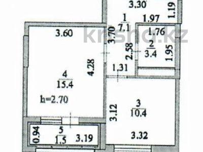 1-комнатная квартира, 40 м², 10/13 этаж, Тауелсиздик 25 за 15.5 млн 〒 в Астане