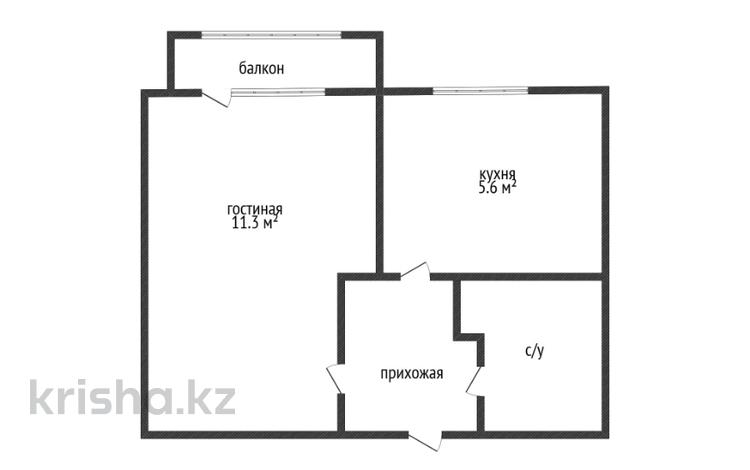 1-комнатная квартира · 22.1 м² · 2/5 этаж, Сагадата Нурмагамбетова за 10.5 млн ₸ в Костанае — фото 3