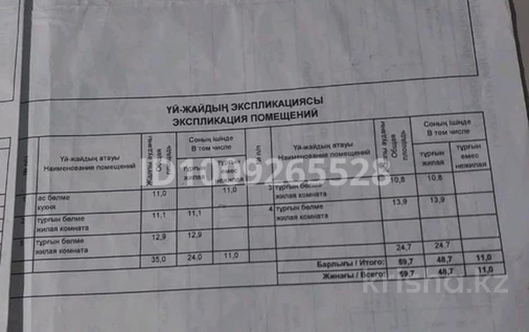 Жеке үй · 4 бөлме · 59.7 м² · 30 жүзд., Достык 71 — Первая улица при въезде в поселок, бағасы: 9 млн ₸ в Домбыралы — фото 2