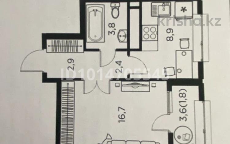 1-комнатная квартира · 36.5 м² · 11/16 этаж, Утеген батыра 11 — Толе би, Сайран за 35 млн ₸ в Алматы, Ауэзовский р-н — фото 2