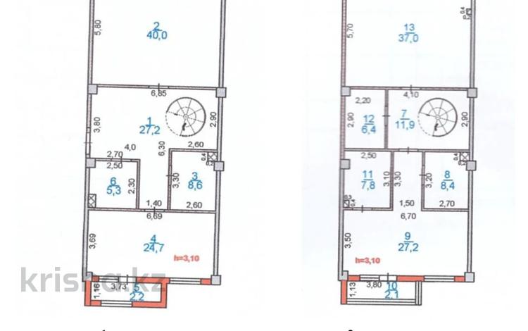 4-комнатная квартира · 208 м² · 9/10 этаж, Байтурсынова 35/7 за 99 млн ₸ в Шымкенте, Туран р-н — фото 2