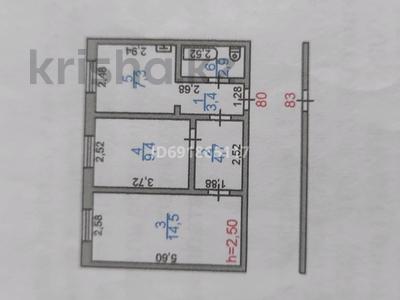 2-комнатная квартира, 42.2 м², 2/5 этаж, Шевченко 39 — Абая за 10 млн 〒 в Жезказгане