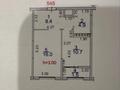 1-бөлмелі пәтер · 41.5 м² · 6/12 қабат, ул. Фадеева, 38г 8, бағасы: 38.2 млн ₸ в Алматы, Алатауский р-н