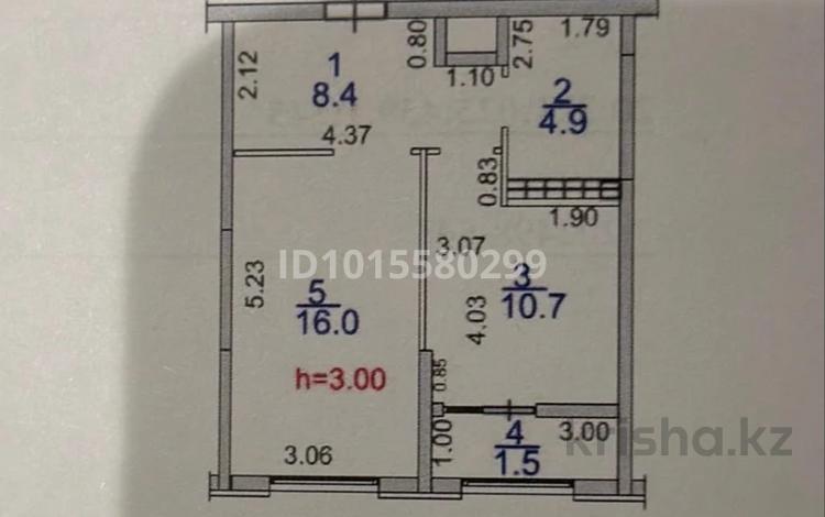 1-бөлмелі пәтер · 41.5 м² · 6/12 қабат, ул. Фадеева, 38г 8, бағасы: 38.2 млн ₸ в Алматы, Алатауский р-н — фото 2