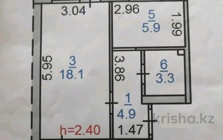 1-бөлмелі пәтер · 33 м² · 2/9 қабат, 5-й микрорайон, Абая 1, бағасы: 16.9 млн ₸ в Костанае — фото 2