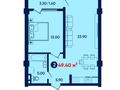 1-бөлмелі пәтер · 44.8 м² · 5/15 қабат, мкр Шымсити, бағасы: 18 млн ₸ в Шымкенте, Абайский р-н — фото 4