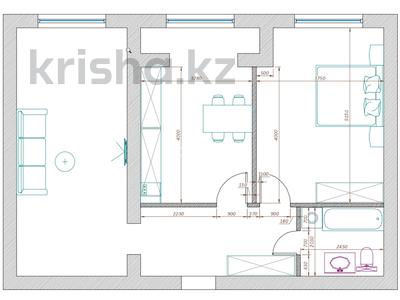 2-комнатная квартира · 68 м² · 1/4 этаж, мкр Сарыкамыс, Жарык 14 за 17 млн ₸ в Атырау