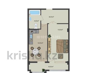 1-бөлмелі пәтер · 50 м² · 5/9 қабат, мкр Шымсити, Байдибек би 10/3, бағасы: 25 млн ₸ в Шымкенте, Абайский р-н