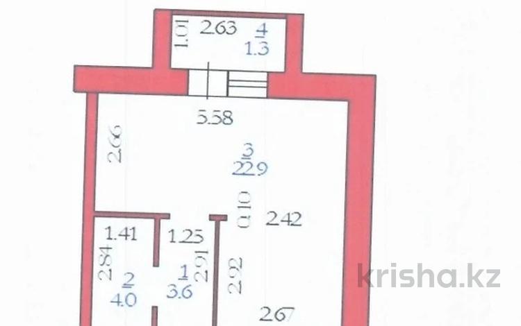 1-бөлмелі пәтер, 32 м², 3/5 қабат, мкр. Алтын орда, Батыс 2 микрорайон 25А, бағасы: 8.5 млн 〒 в Актобе, мкр. Алтын орда — фото 2