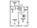 1-комнатная квартира · 38.8 м², Жангозина 61Б за ~ 12.6 млн 〒 в Каскелене — фото 2