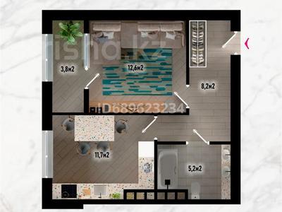 1-комнатная квартира, 39.3 м², 3/7 этаж, 41 микрорайон за ~ 6.3 млн 〒 в Актау